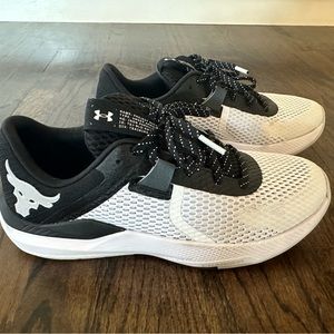 Under Armour Project Rock BSR 2 Training Shoe White 3025081-100 Men 7.5 Women 9